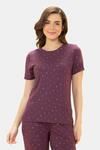 Amante Scoop Neck Sleep Tee - Moonlite Print — thumbnail 1